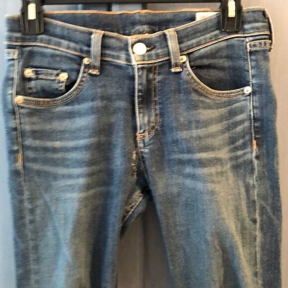 Rag & Bone Raw Asymmetrical Ankle Hem Skinny - Picture 3 of 8